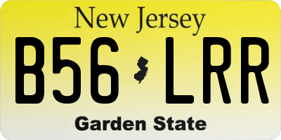 NJ license plate B56LRR