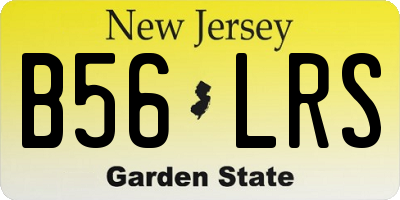NJ license plate B56LRS