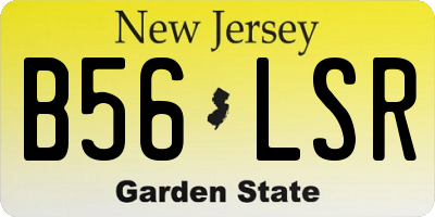 NJ license plate B56LSR