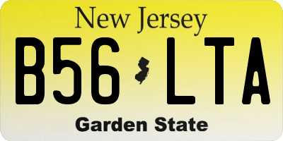 NJ license plate B56LTA