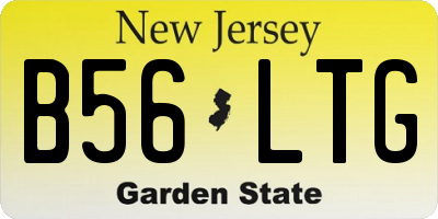 NJ license plate B56LTG