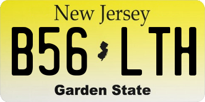 NJ license plate B56LTH