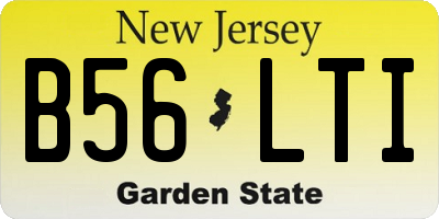 NJ license plate B56LTI