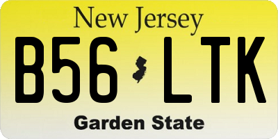 NJ license plate B56LTK