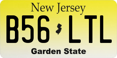 NJ license plate B56LTL