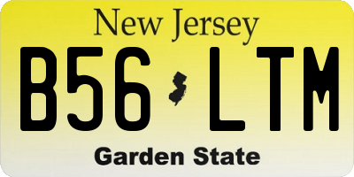 NJ license plate B56LTM
