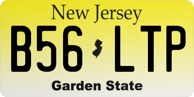 NJ license plate B56LTP