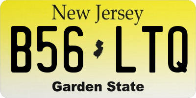 NJ license plate B56LTQ