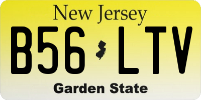 NJ license plate B56LTV