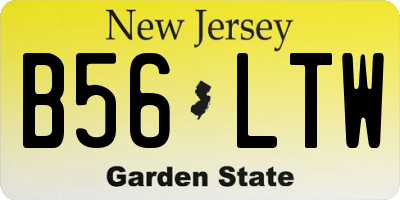NJ license plate B56LTW