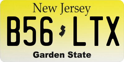 NJ license plate B56LTX