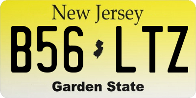 NJ license plate B56LTZ