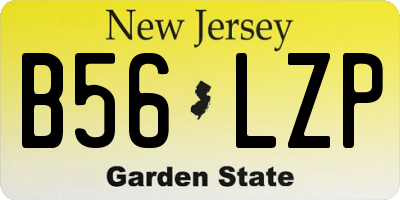 NJ license plate B56LZP