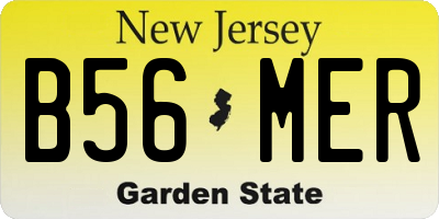 NJ license plate B56MER
