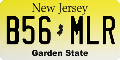 NJ license plate B56MLR