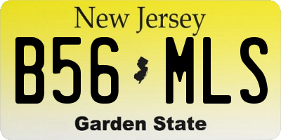 NJ license plate B56MLS