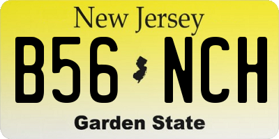NJ license plate B56NCH
