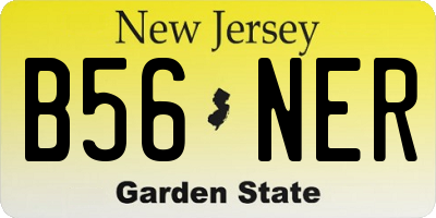 NJ license plate B56NER