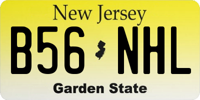 NJ license plate B56NHL