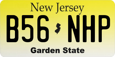 NJ license plate B56NHP