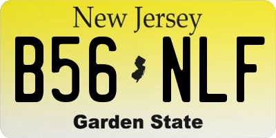 NJ license plate B56NLF