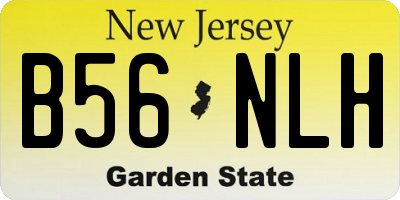 NJ license plate B56NLH