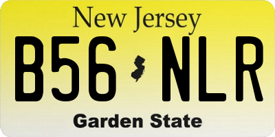 NJ license plate B56NLR