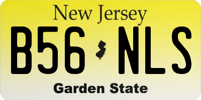 NJ license plate B56NLS