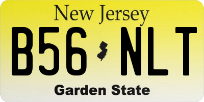 NJ license plate B56NLT