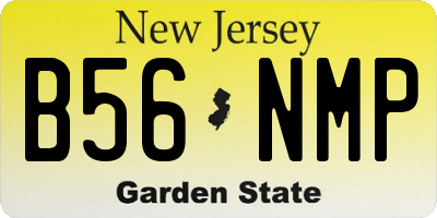NJ license plate B56NMP