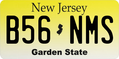 NJ license plate B56NMS