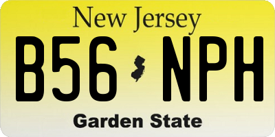 NJ license plate B56NPH