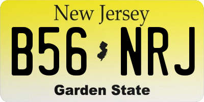 NJ license plate B56NRJ