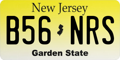 NJ license plate B56NRS
