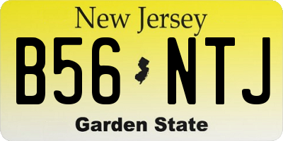 NJ license plate B56NTJ