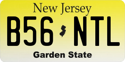 NJ license plate B56NTL