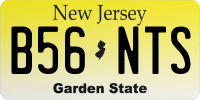 NJ license plate B56NTS