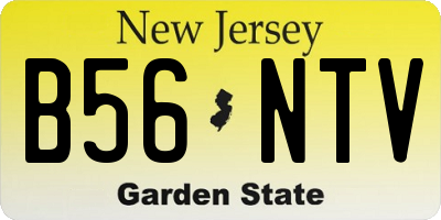 NJ license plate B56NTV
