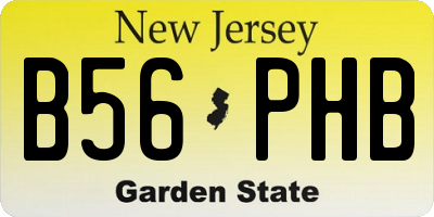 NJ license plate B56PHB