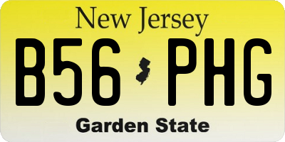 NJ license plate B56PHG