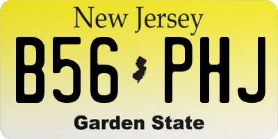 NJ license plate B56PHJ