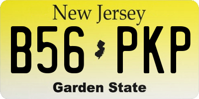 NJ license plate B56PKP