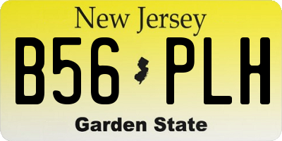 NJ license plate B56PLH