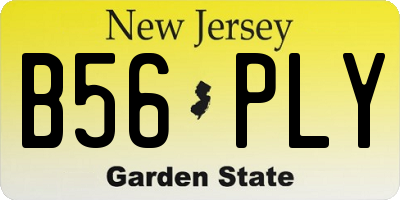 NJ license plate B56PLY