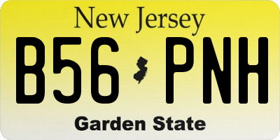 NJ license plate B56PNH