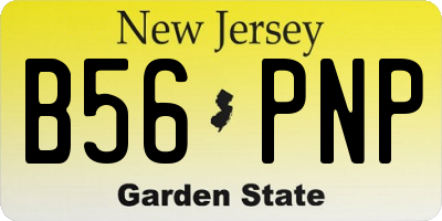 NJ license plate B56PNP