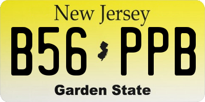 NJ license plate B56PPB