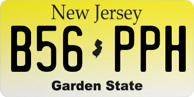 NJ license plate B56PPH