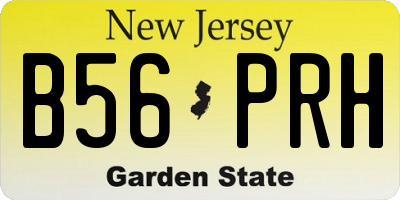 NJ license plate B56PRH