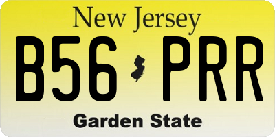 NJ license plate B56PRR